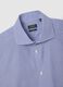Slim fit blue cotton blend shirt_1