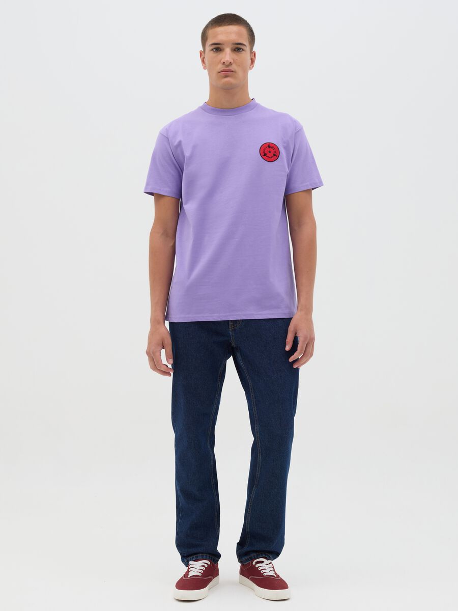 Purple Cotton Manga T-shirt_1