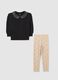 Multicolour cotton sweatshirt and leggings set for girls_0