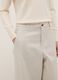 Beige wide-leg stretch cotton chino trousers regular fit_3
