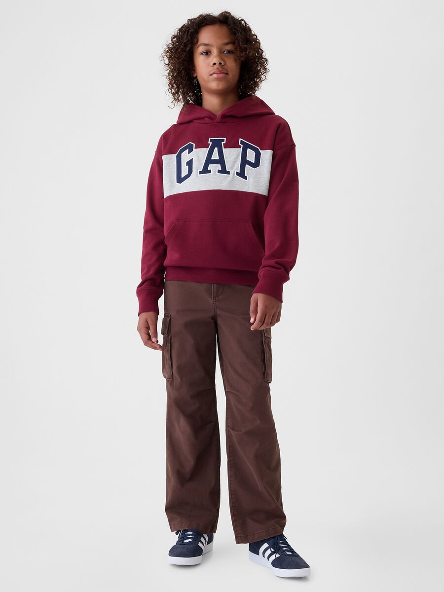 Colourblock sweatshirt with logo embroidery_1