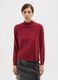Red regular fit turtleneck jumper_1
