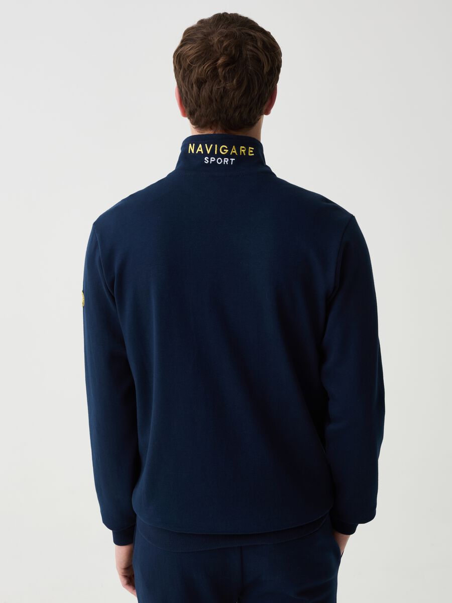 High neck, full-zip with Navigare Sport embroidery_2