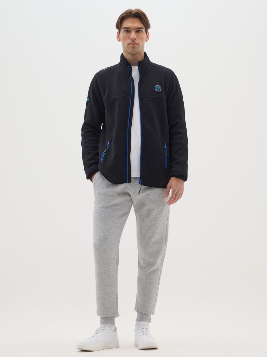 Heavy Black Jacket with Zip_1