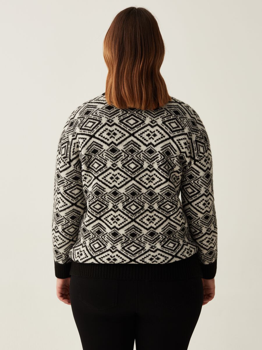 Pullover con disegno jacquard Curvy_2