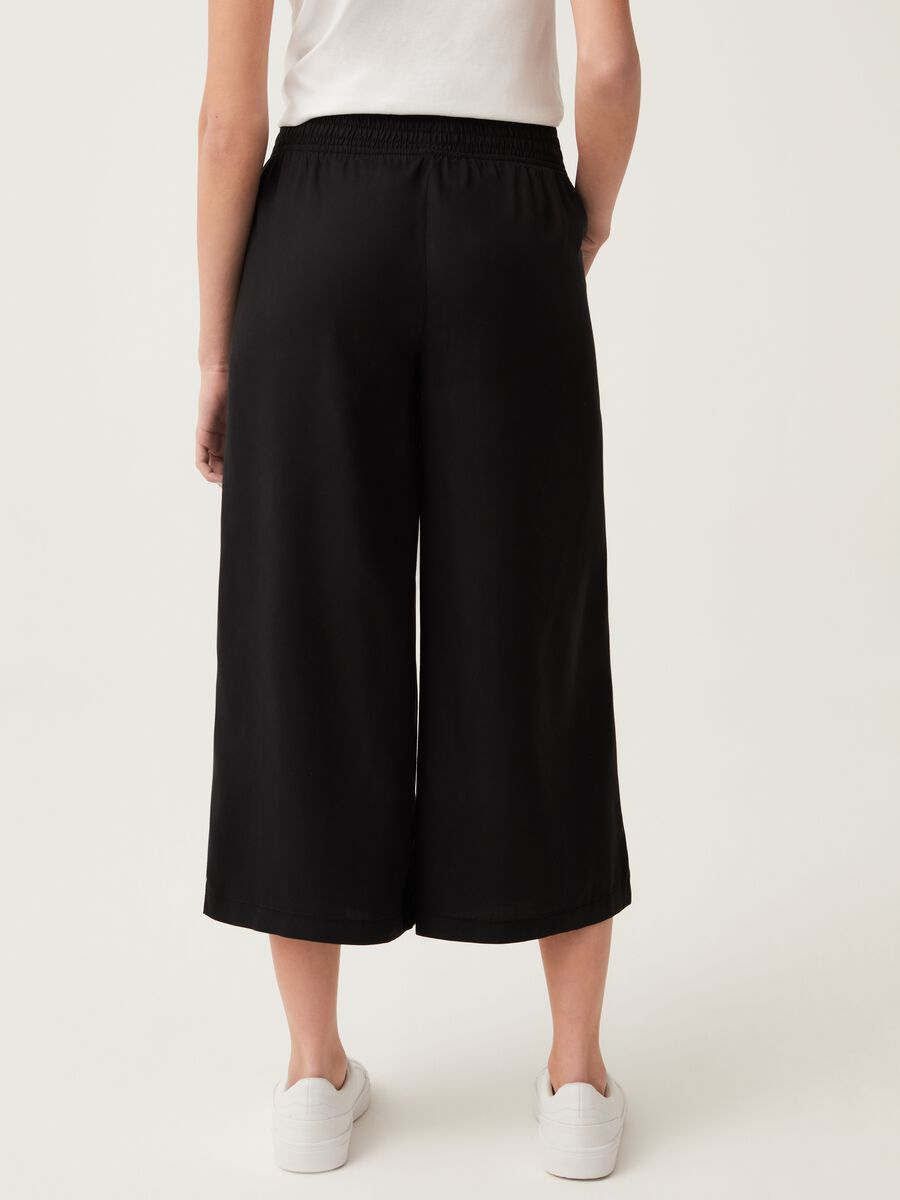 Cropped palazzo pants in Lyocell_2