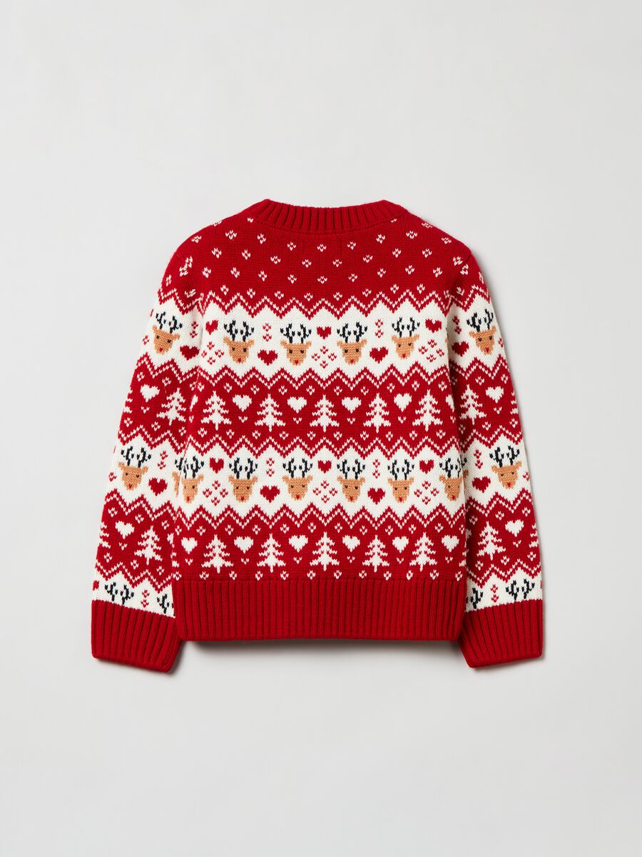 Pullover con motivo natalizio jacquard_1