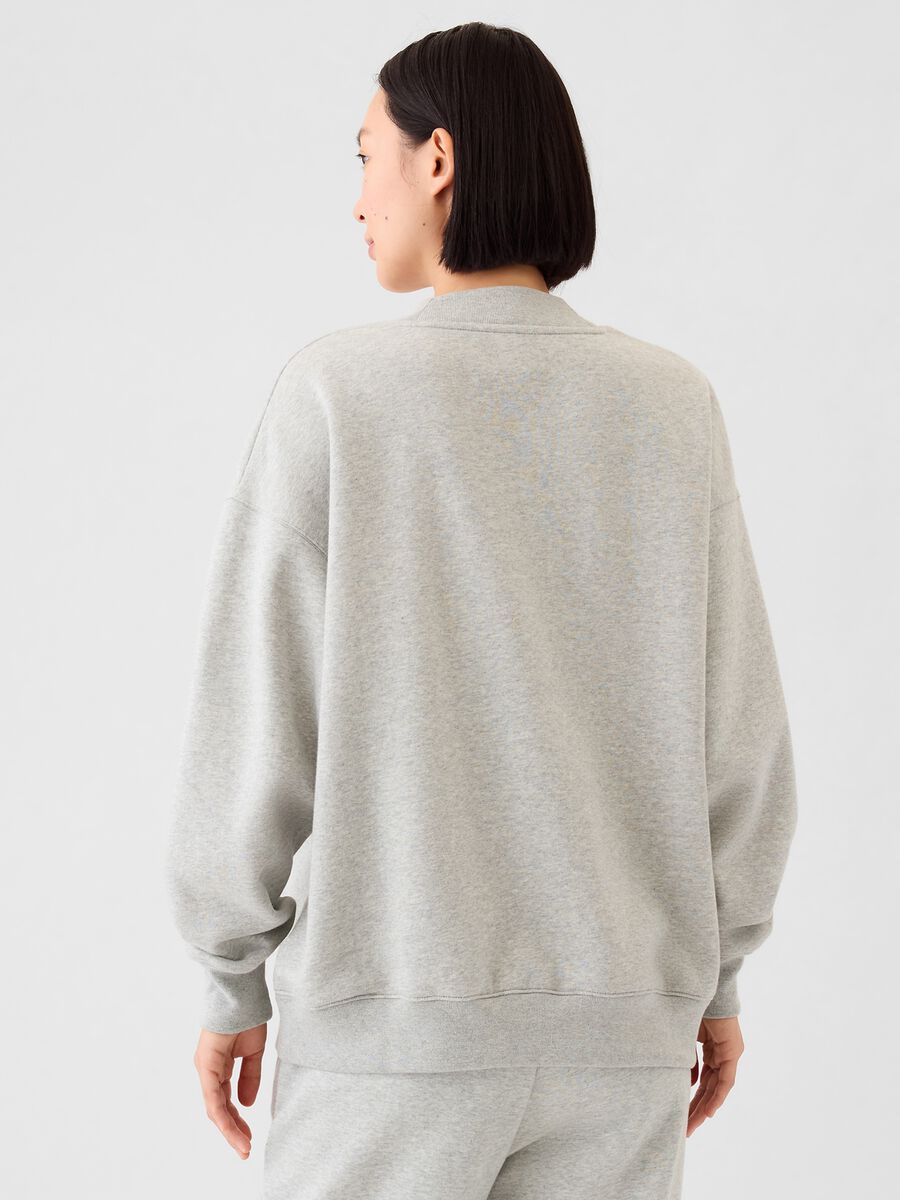 Felpa oversize mock neck con logo Athletic_2