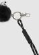 Black key ring with pompom and Disney charm_1