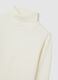 White high-neck regular fit child's jumper_2