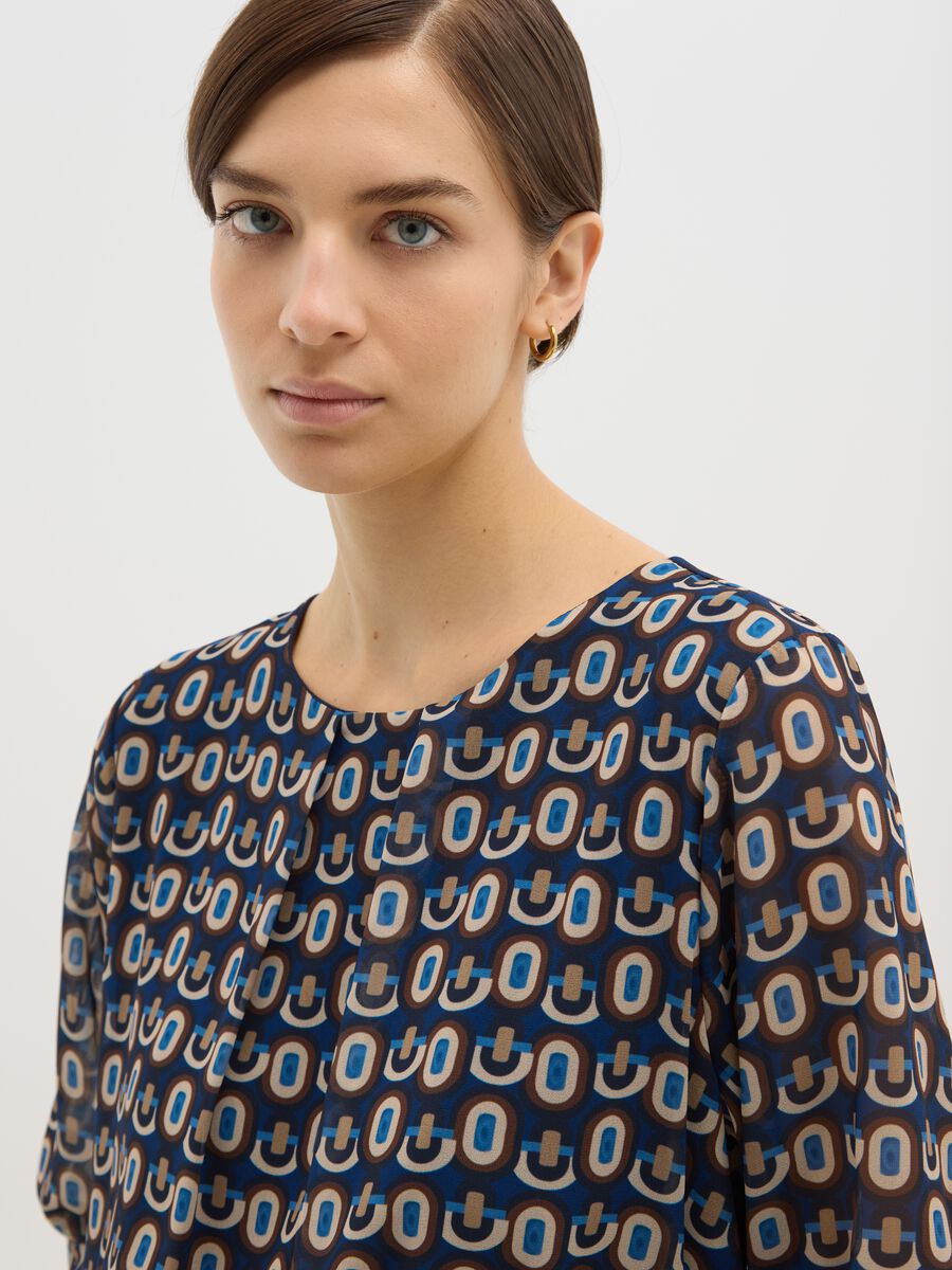 Blusa multicolor regular fit con fantasia_3