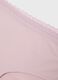 Regular fit pink cotton knickers with lace_5