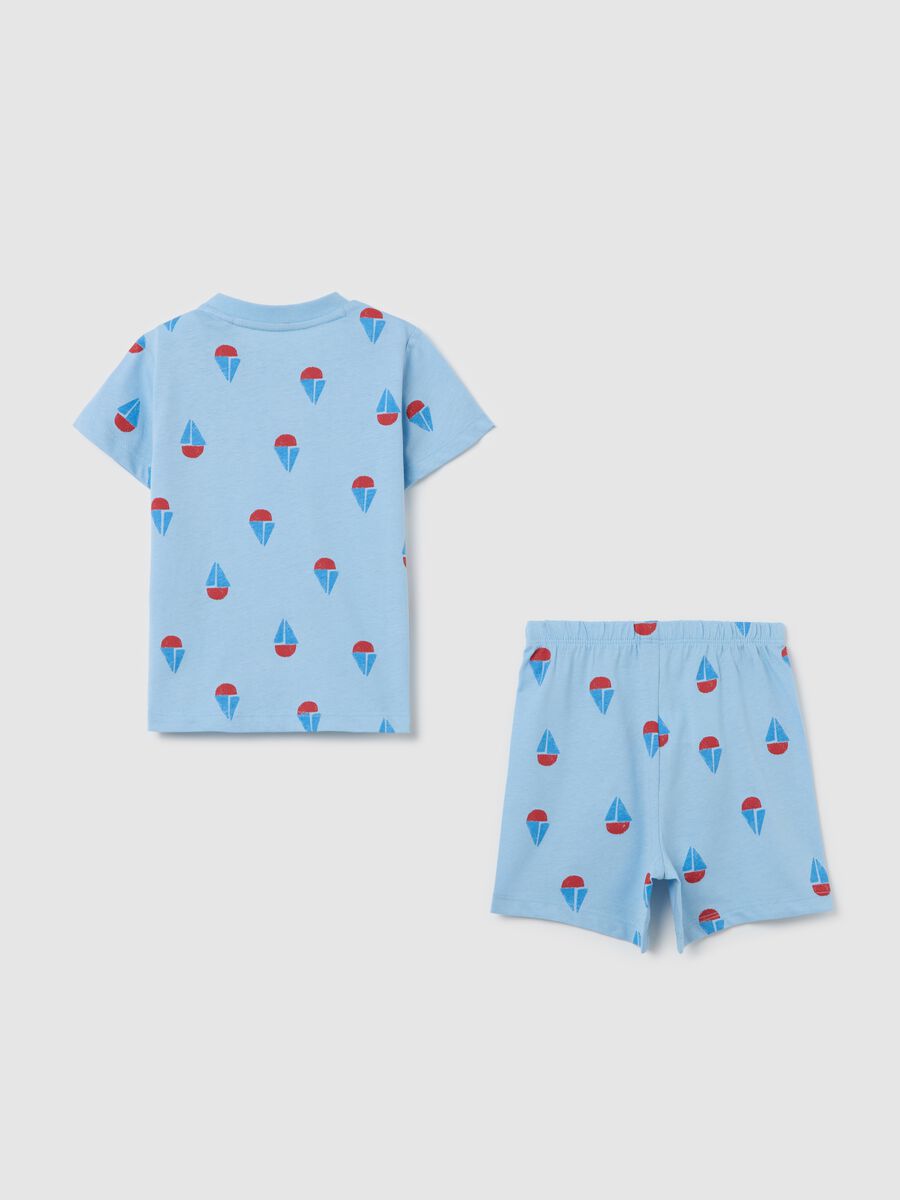 Cotton pyjamas with ice creams print_1