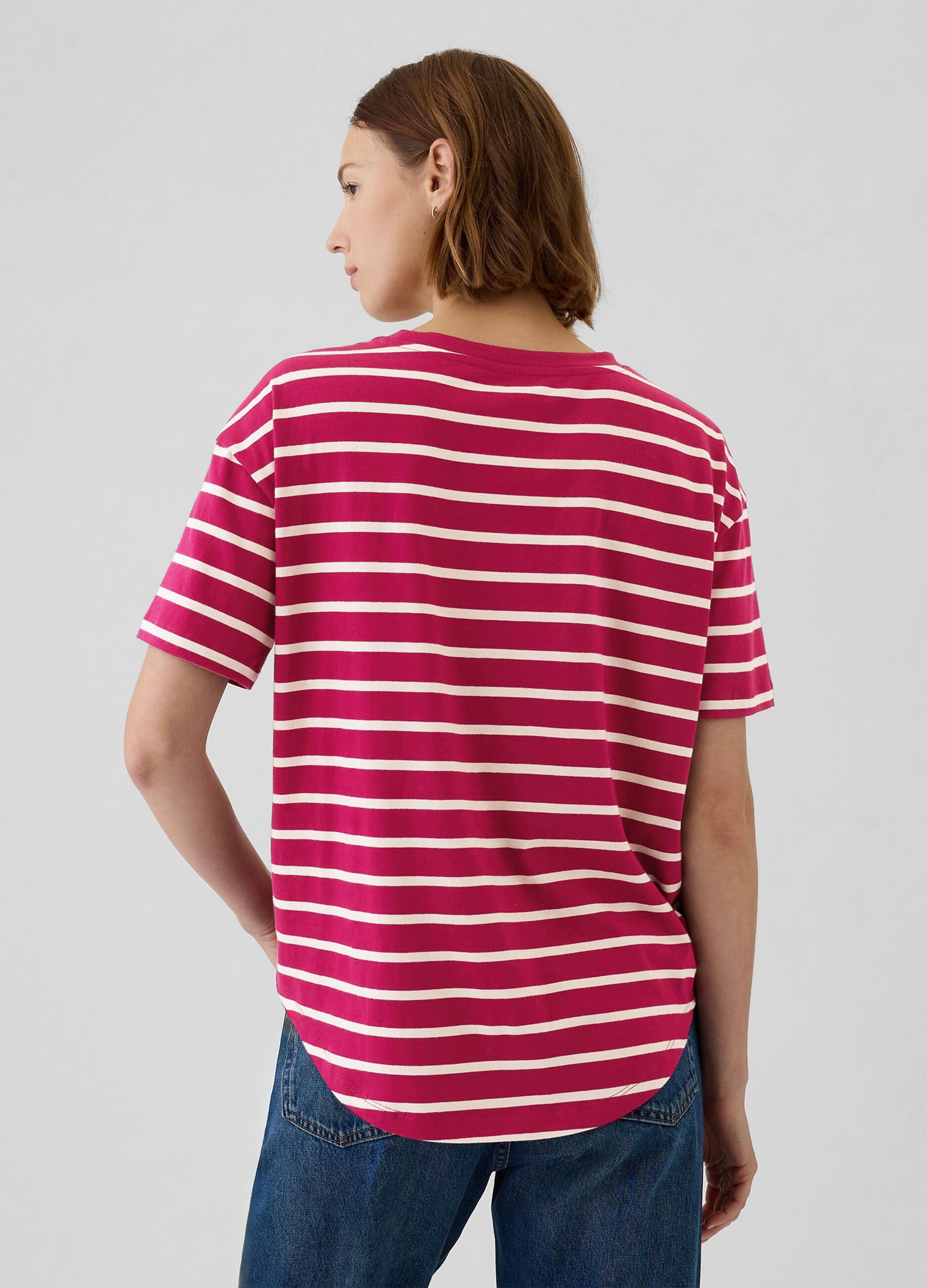 Organic cotton T-shirt with Athletic Dept. logo print