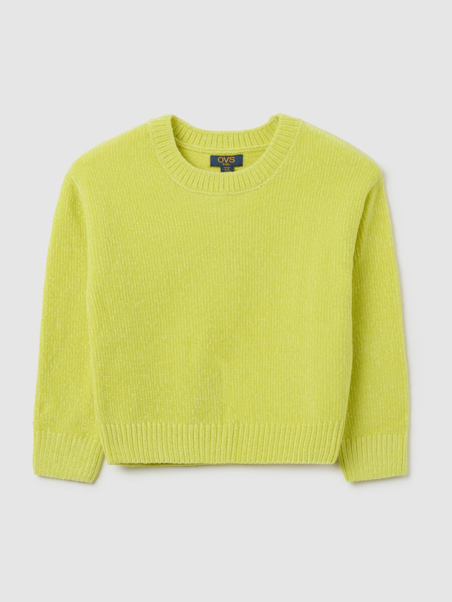 Yellow Regular Fit Girls' Sweater_0