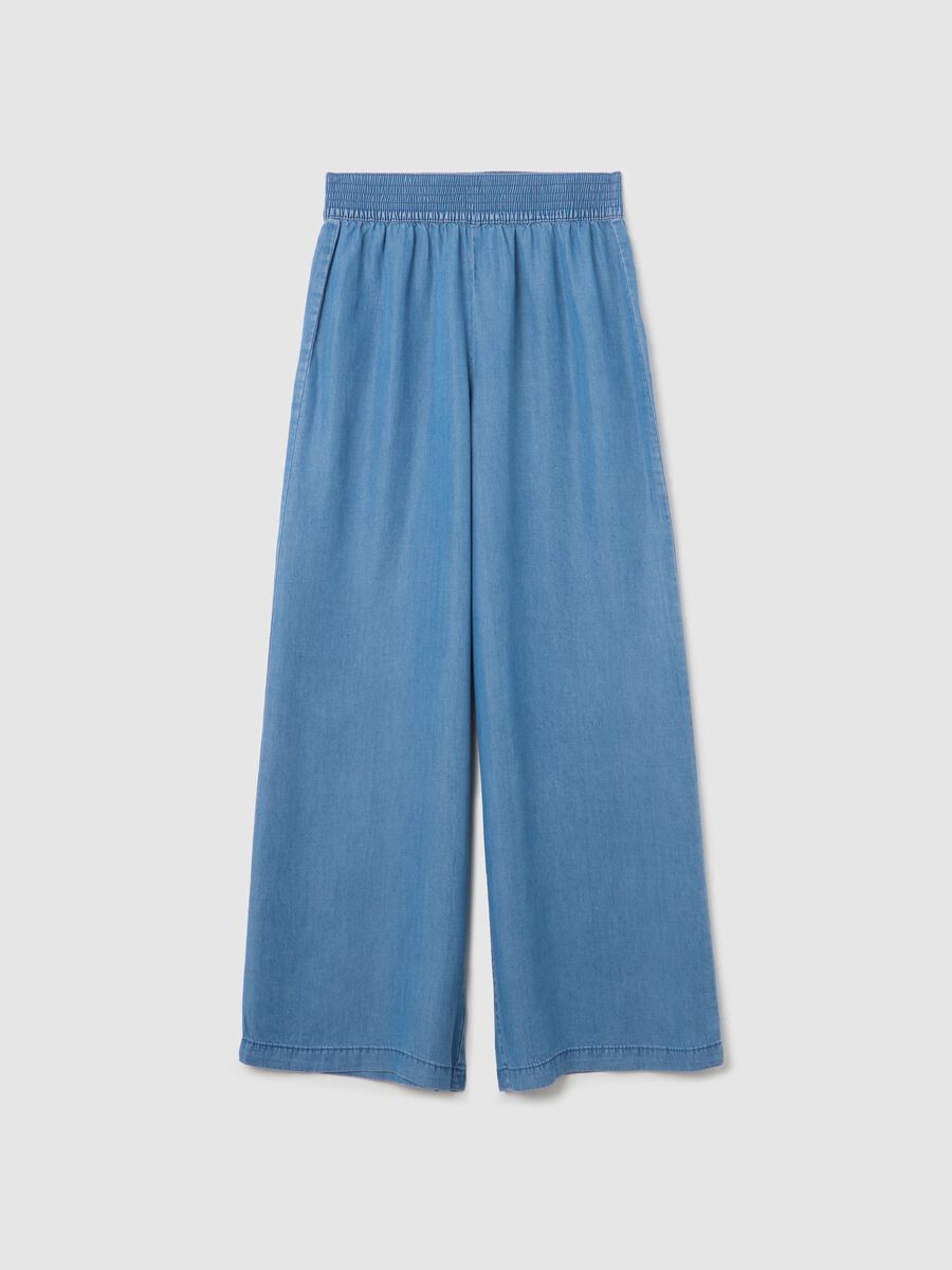 Wide-leg jeans in Lyocell_4