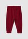 Children's joggers in pure red cotton, regular fit_1