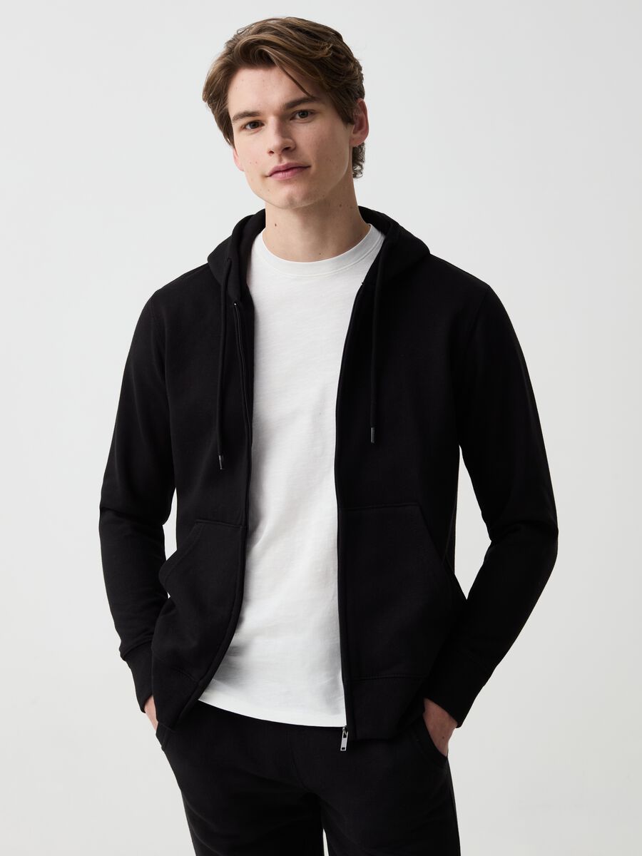 Full-zip plush hoodie_0
