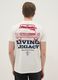 White pure cotton short-sleeve T-shirt with Ford print_2