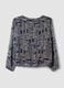 Blue geometric-print blouse with long sleeves, regular fit_2