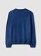 Blue V-neck jumper in regular fit_2