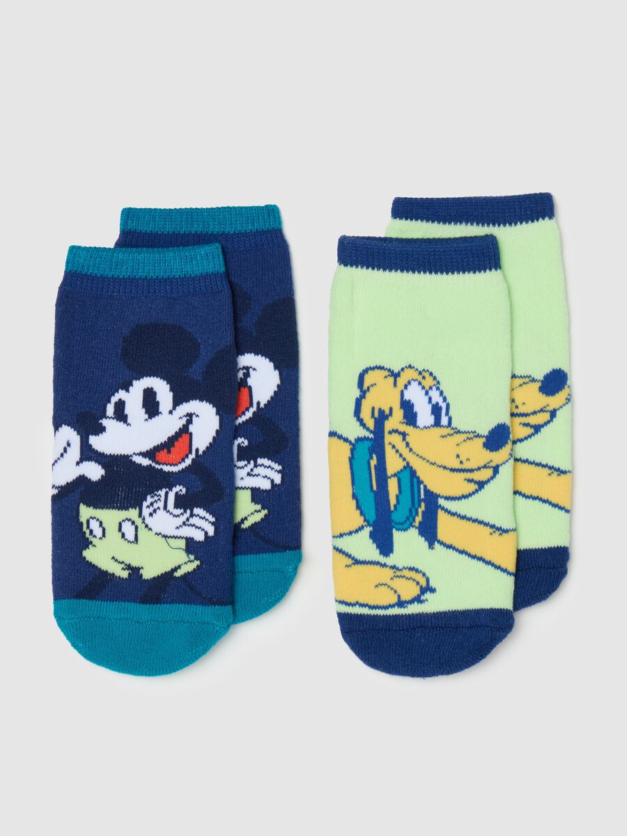 Two-pack slipper socks with Mickey Mouse and Pluto design_0