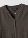 Grey wool-blend crew-neck cardigan_5