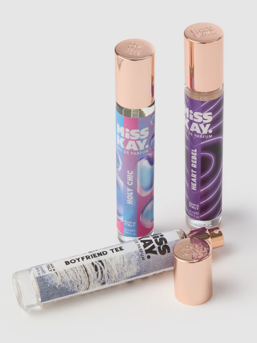 Trio profumi di Miss Kay, Heart Rebel, Boyfriend Tee e Holy Chic_2