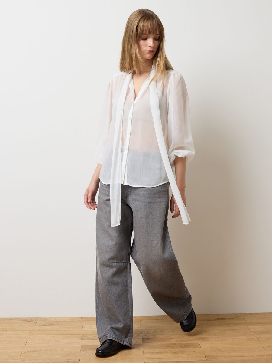 White over fit shirt_2