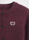 Purple cotton-blend cardigan for girls_4