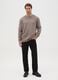 Grey-beige wool-blend regular fit jumper_0