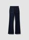 Blue stretch-cotton bootcut jeans_6