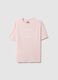 Pink pure cotton regular fit t-shirt with text_4