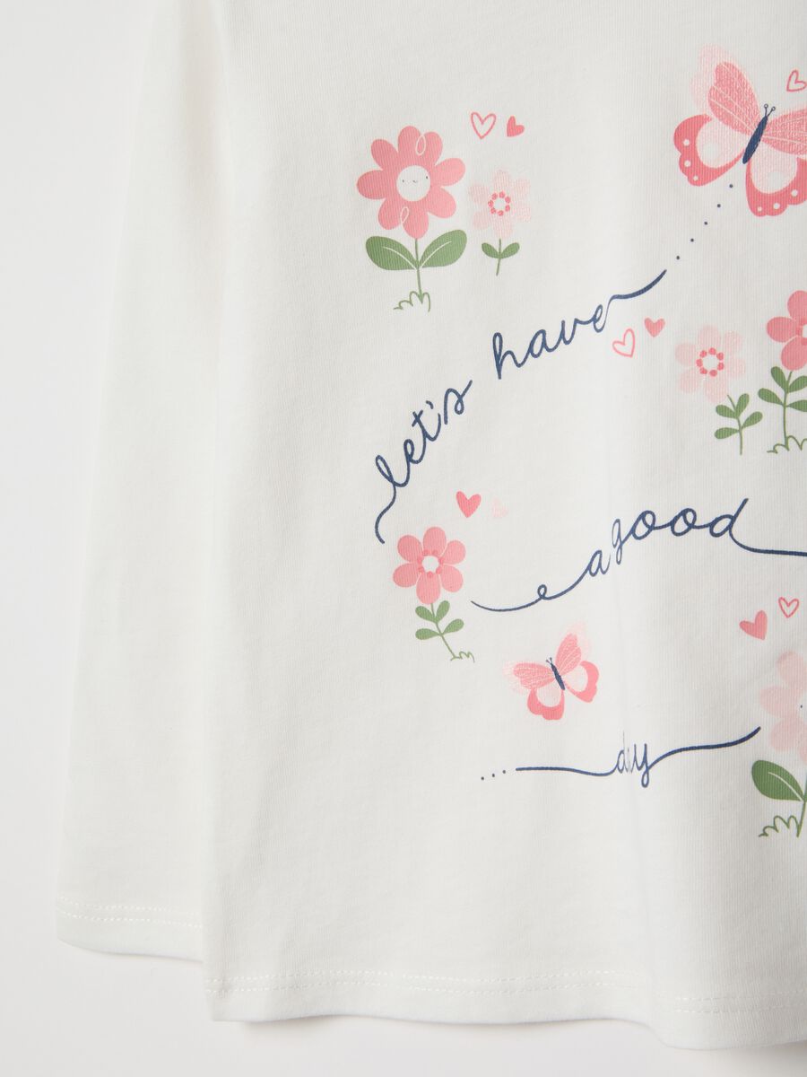 Pack of two multicolour pure cotton T-shirts for girls regular fit_3