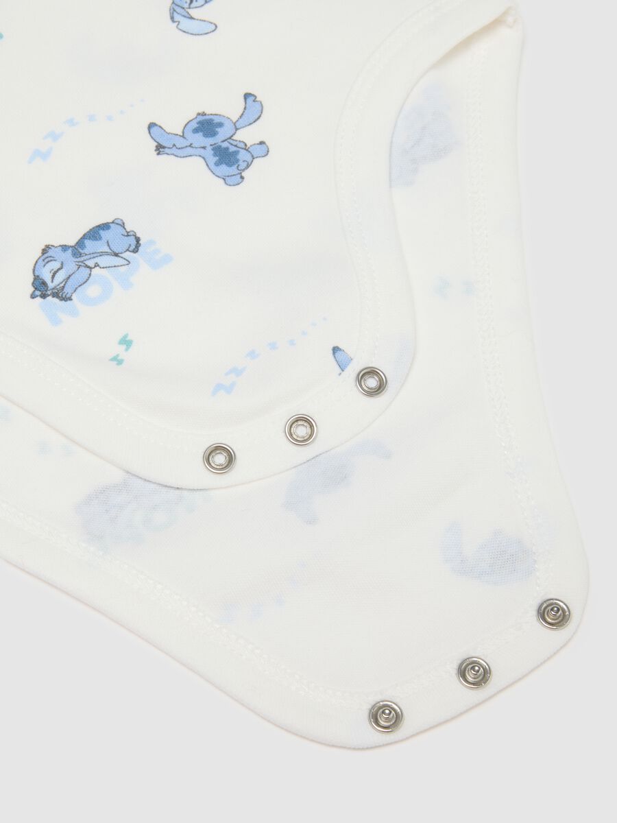 Bipack body da neonata in puro cotone bianco con maniche corte_2