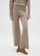 Beige regular fit palazzo trousers_1