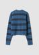 Light blue striped stretch-wool cardigan, regular fit_2