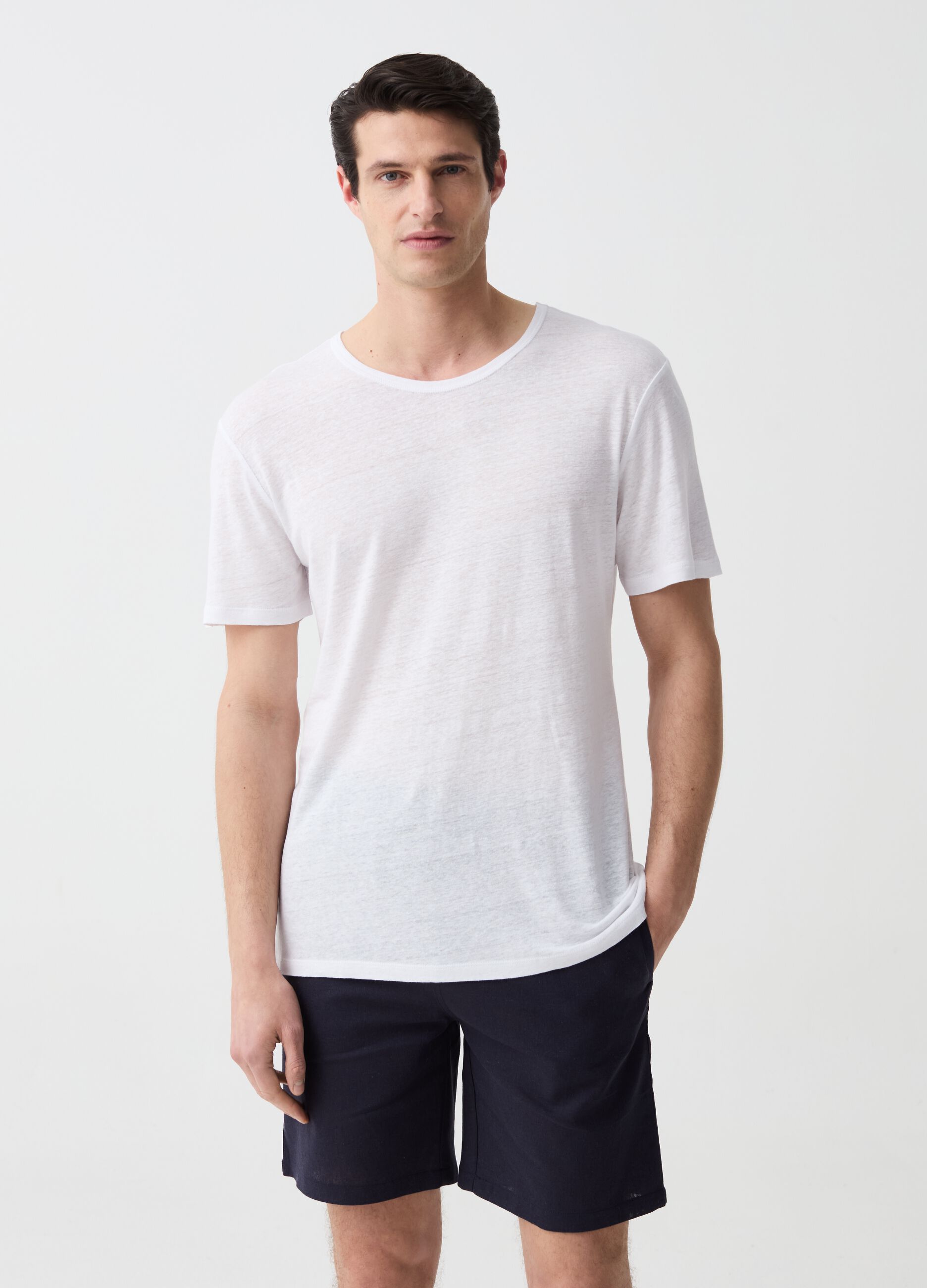 Ovs Shorts pigiama in lino e cotone