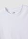 White short-sleeve fitted pure cotton T-shirt_5