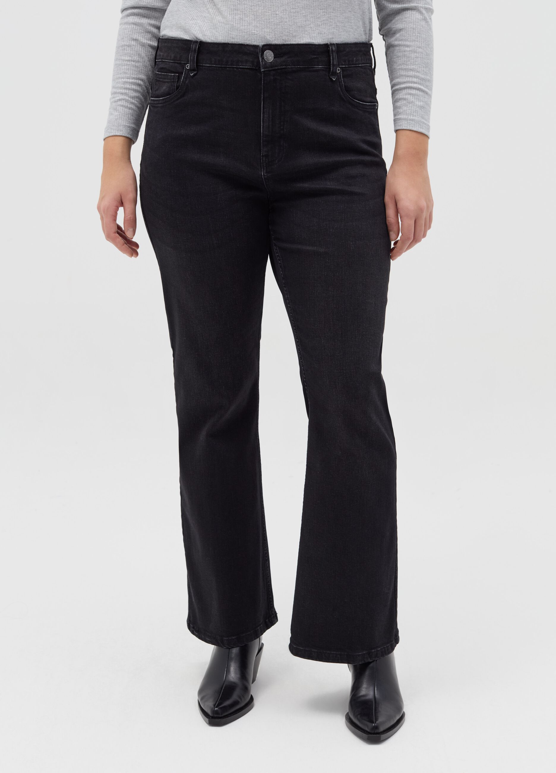 Jeans flare fit cinque tasche Curvy