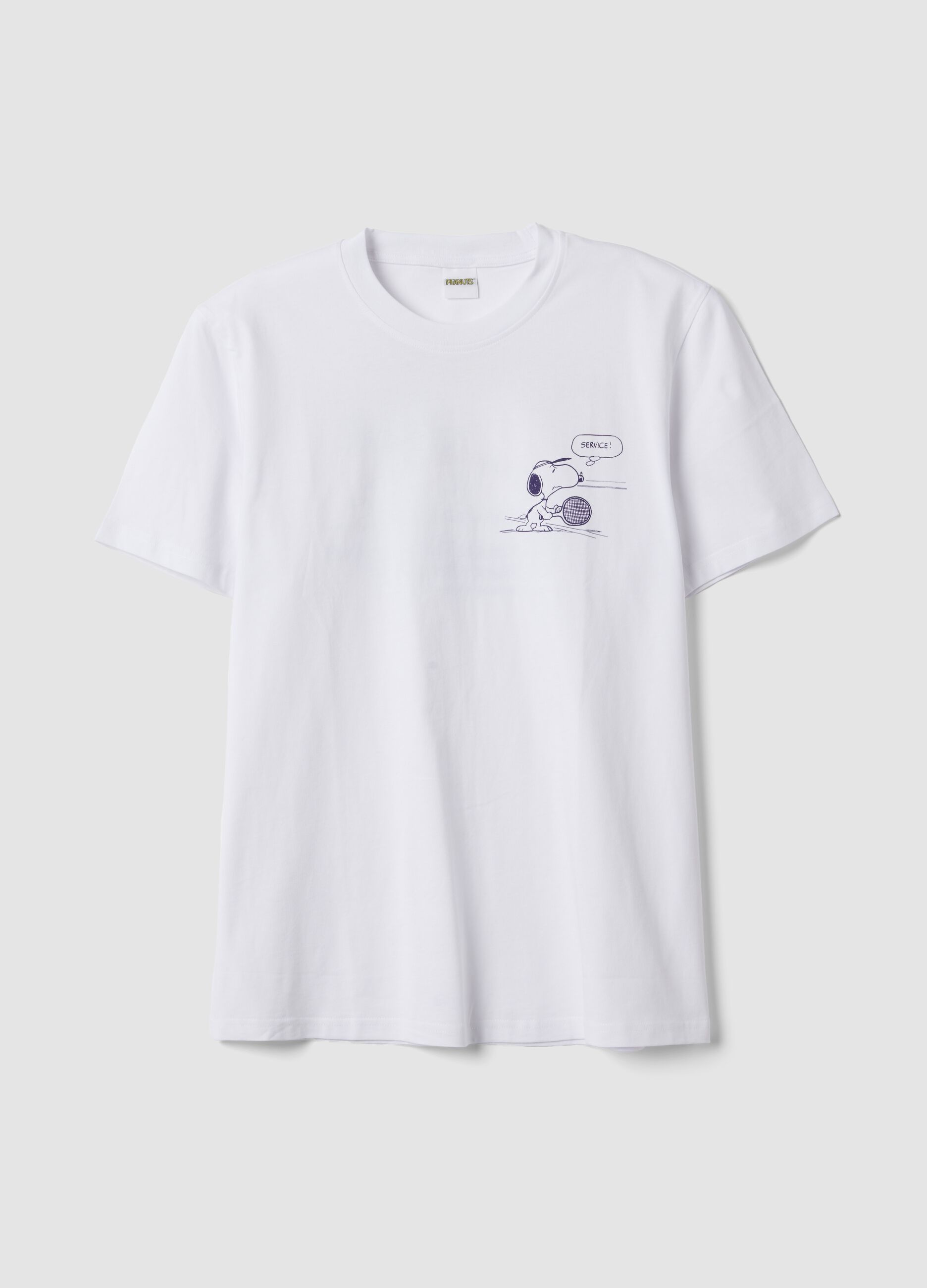 White pure cotton short-sleeve T-shirt