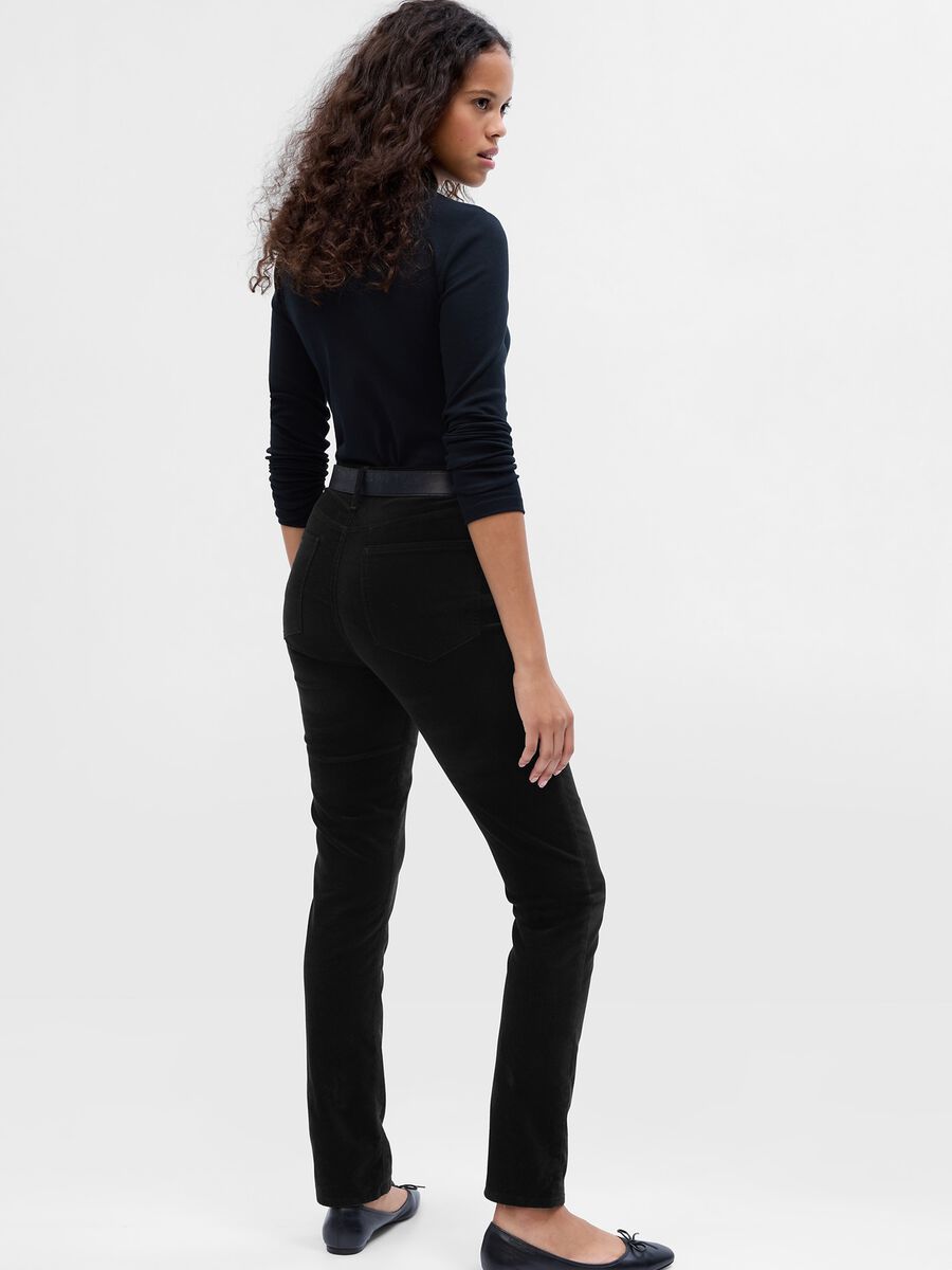 Pantaloni slim fit in velluto_1