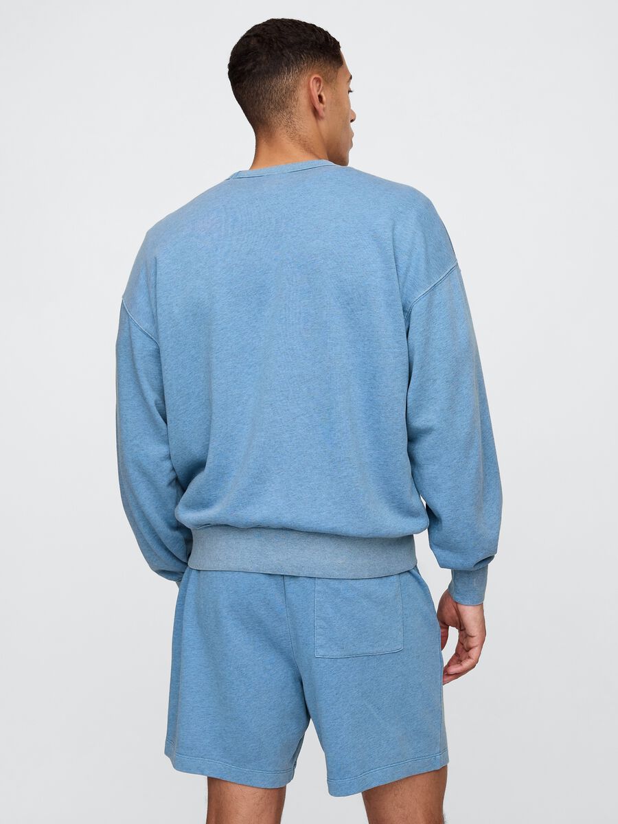 Gap Blue Sweatshirt in Mixed Fabric_2