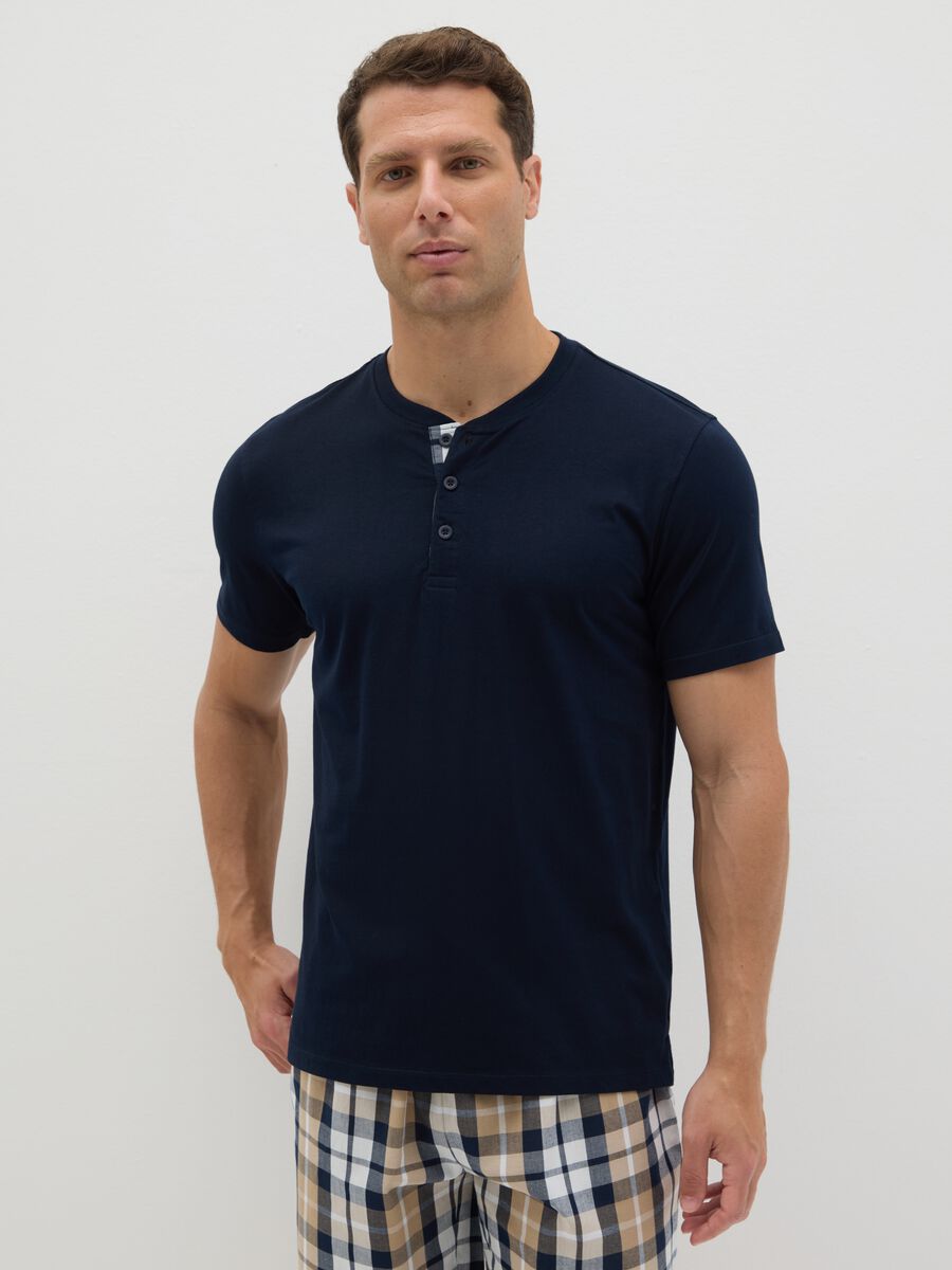 Ovs Short Blue Pyjama in Pure Cotton_1
