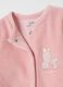 Two-pack pink cotton baby bodysuits with snap closure_2