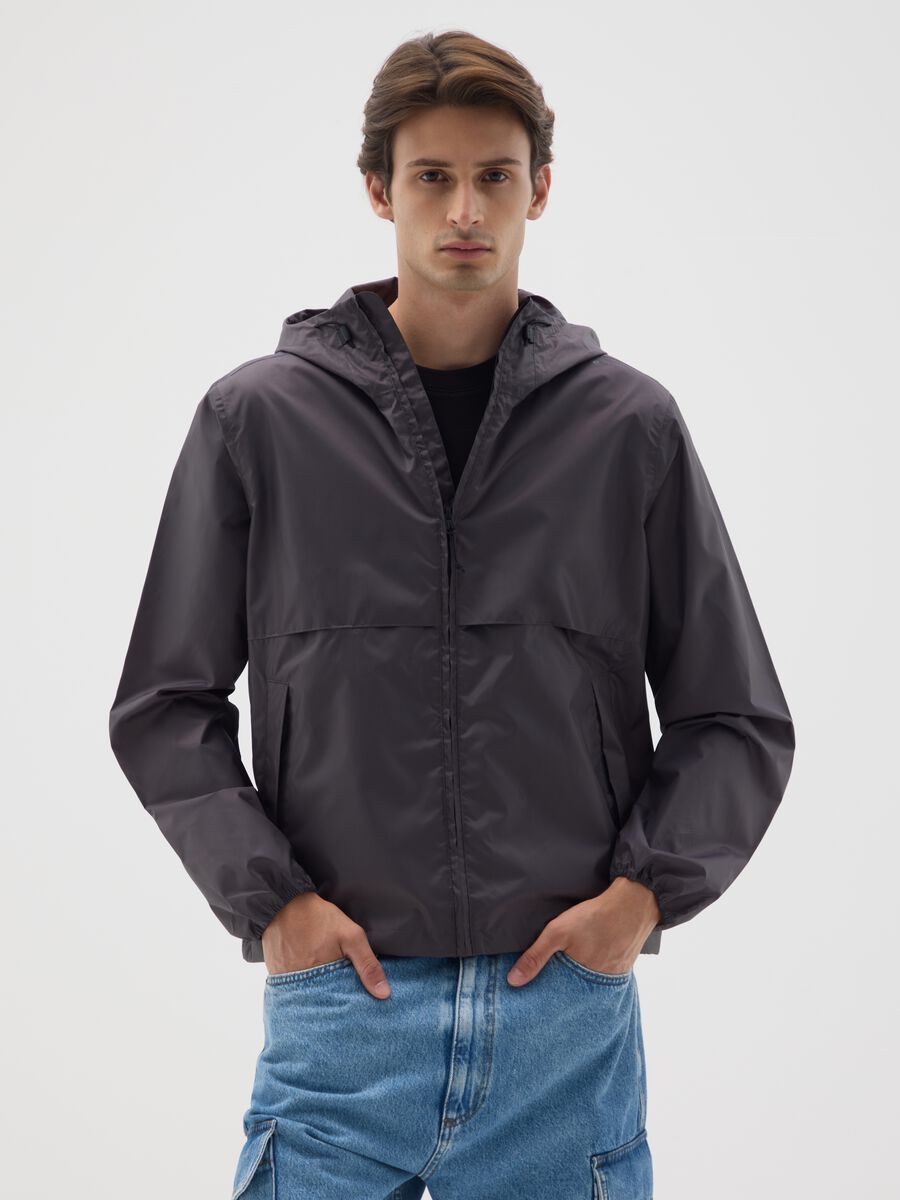 Men's Jacket in Grey Regular Fit_0