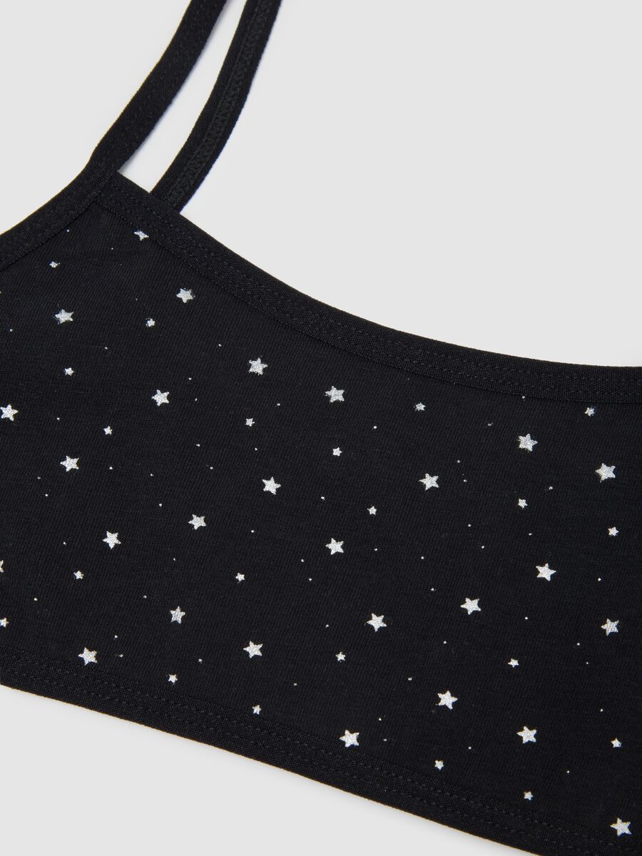 Girls' two-pack of black stretch cotton bras_2