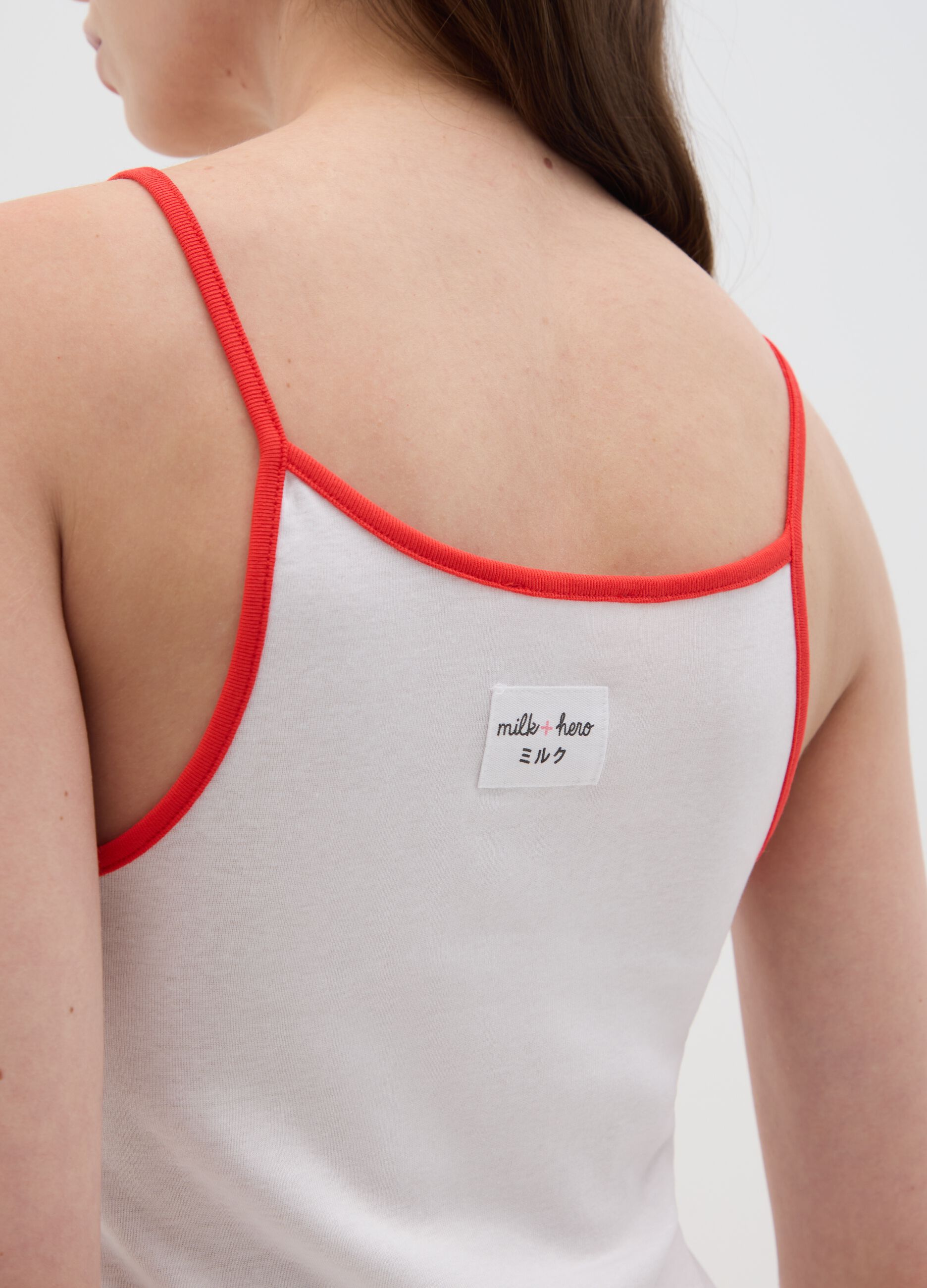 Women's multicolour pure cotton tank top regular fit