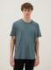Green short-sleeved pure cotton T-shirt_0
