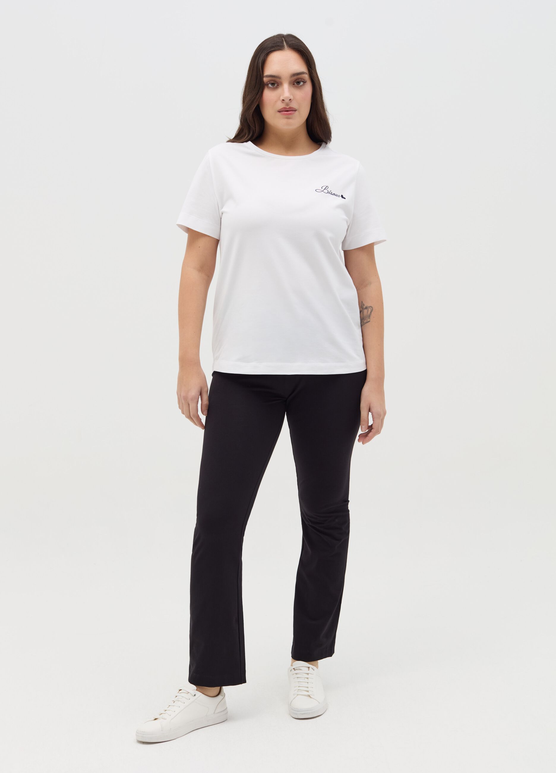 Curvy flare-fit stretch leggings